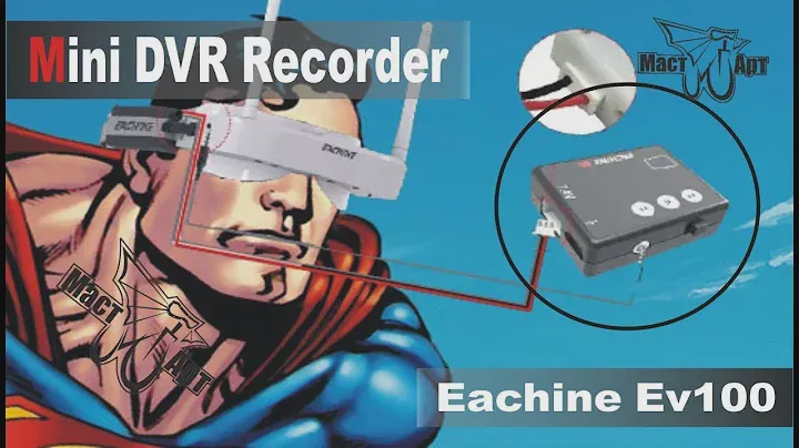 Как настроить DVR приставку для FPV очков Eachine EV100. DVR Eachine EV100