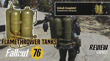 Fallout 76 - Flamethrower Tank Backpack Review [500 Atoms]