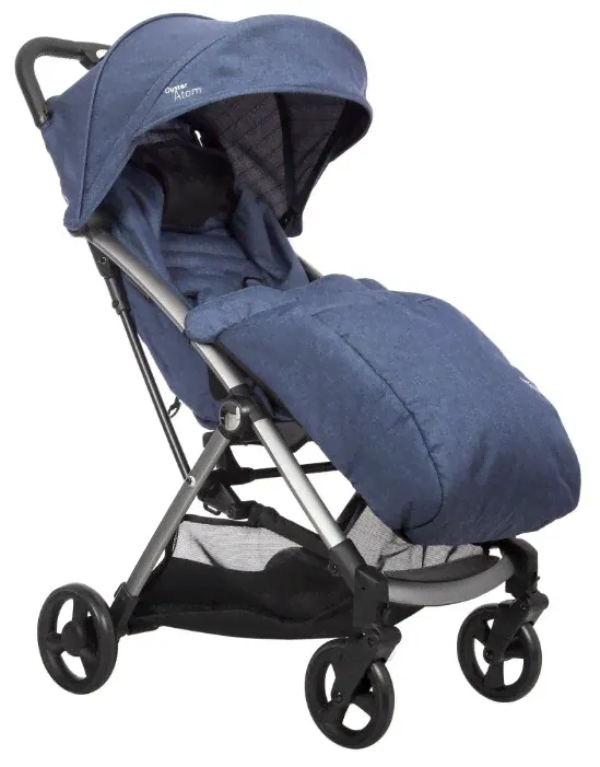 Прогулочная коляска Oyster Atom (с накидкой) oxford blue-1