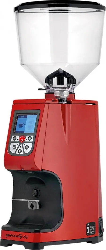 Eureka Кофемолка профессиональная жерновая для дома и кофейни Eureka Atom Specialty 65 E, Ferrari Red кофемолка-4